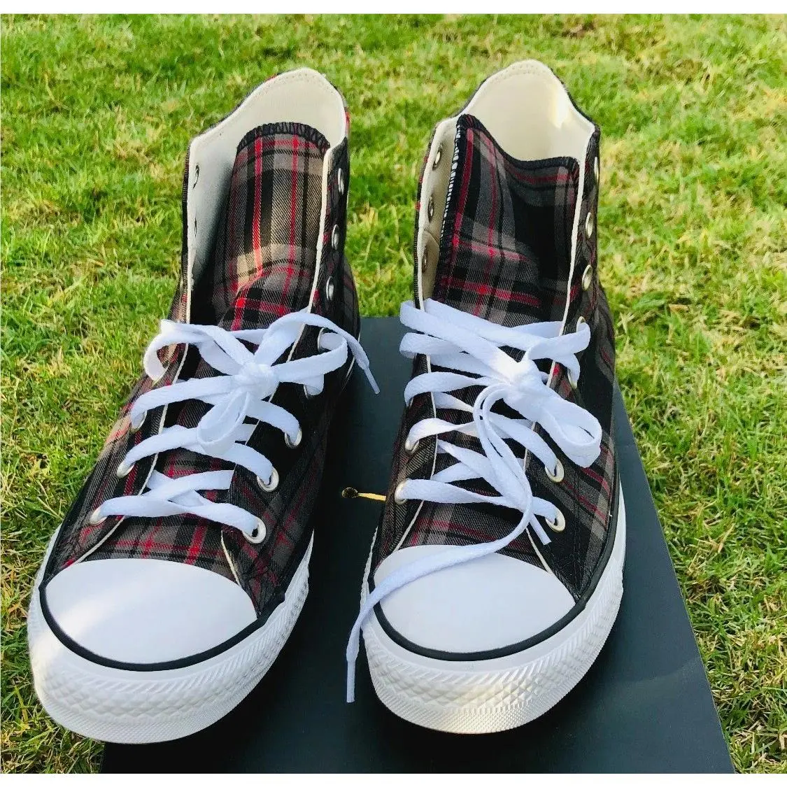 Converse shoes - Converse Chuck Taylor All Star - 167415F - Brown Grey White Plaid 2