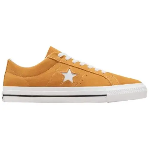 Converse One Star Pro Ox Suede Sunflower Gold Wheat White Shoes Men Size 7