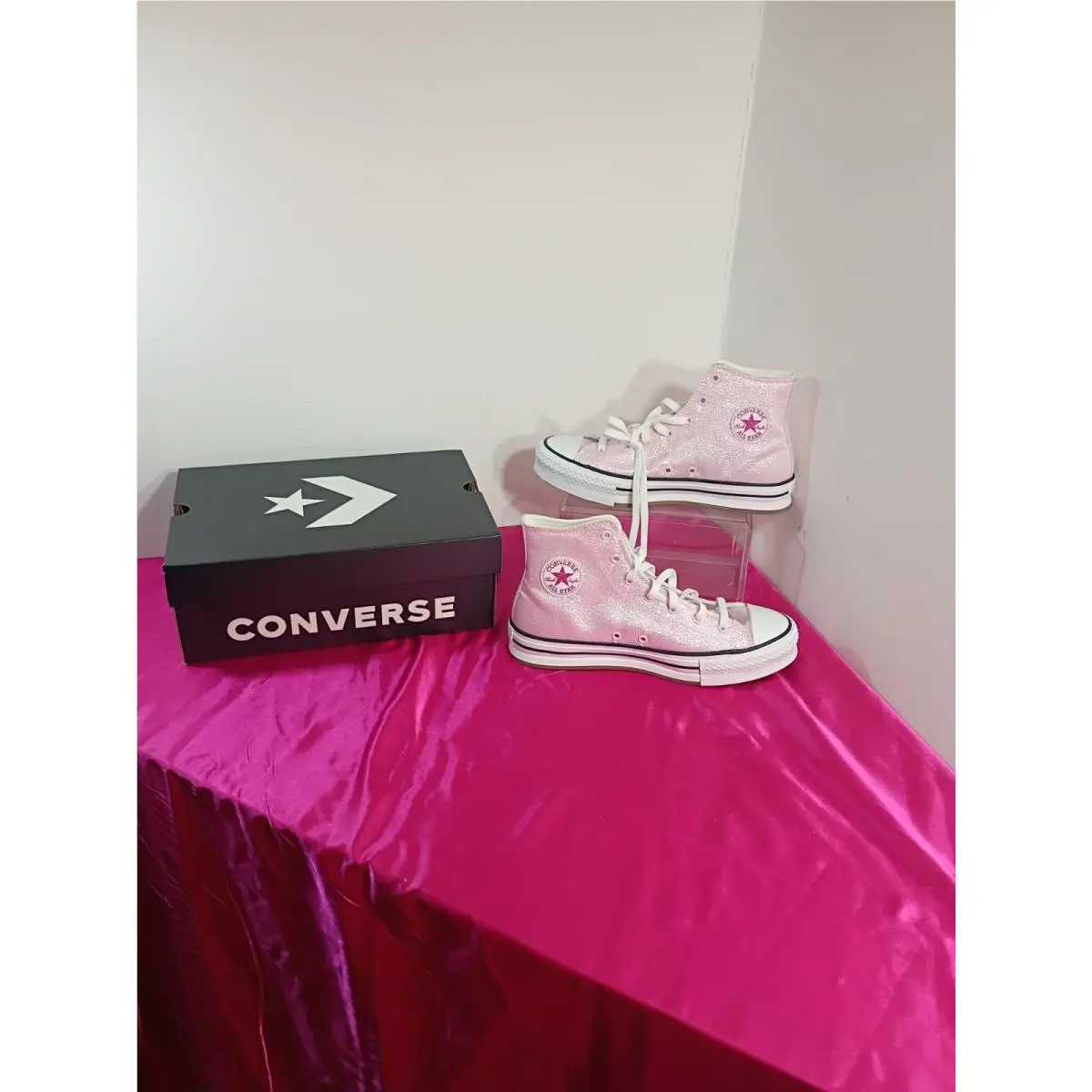 Converse Chuck Taylor All Stars Kids SZ 7 Pink Sneaker A17127F