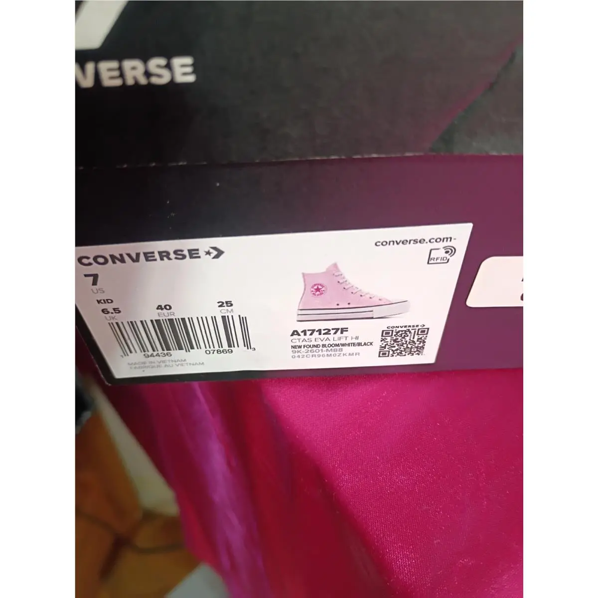 Converse shoes - Converse Chuck Taylor All Star Lift - A17127F - Pink (UPC: 0194436078693) 6