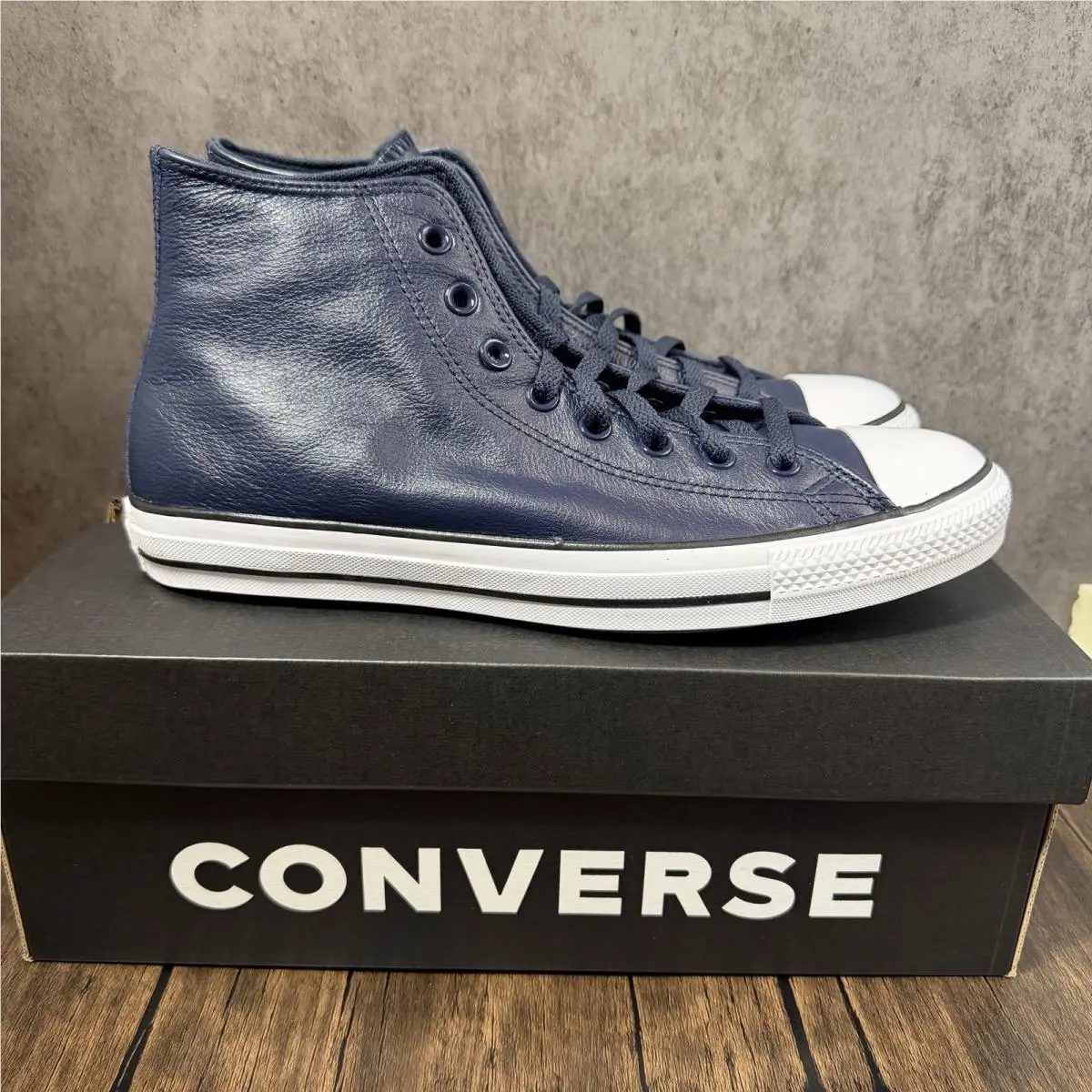 Converse Chuck Taylor All Star Hi Top Leather Blue A13276C 9