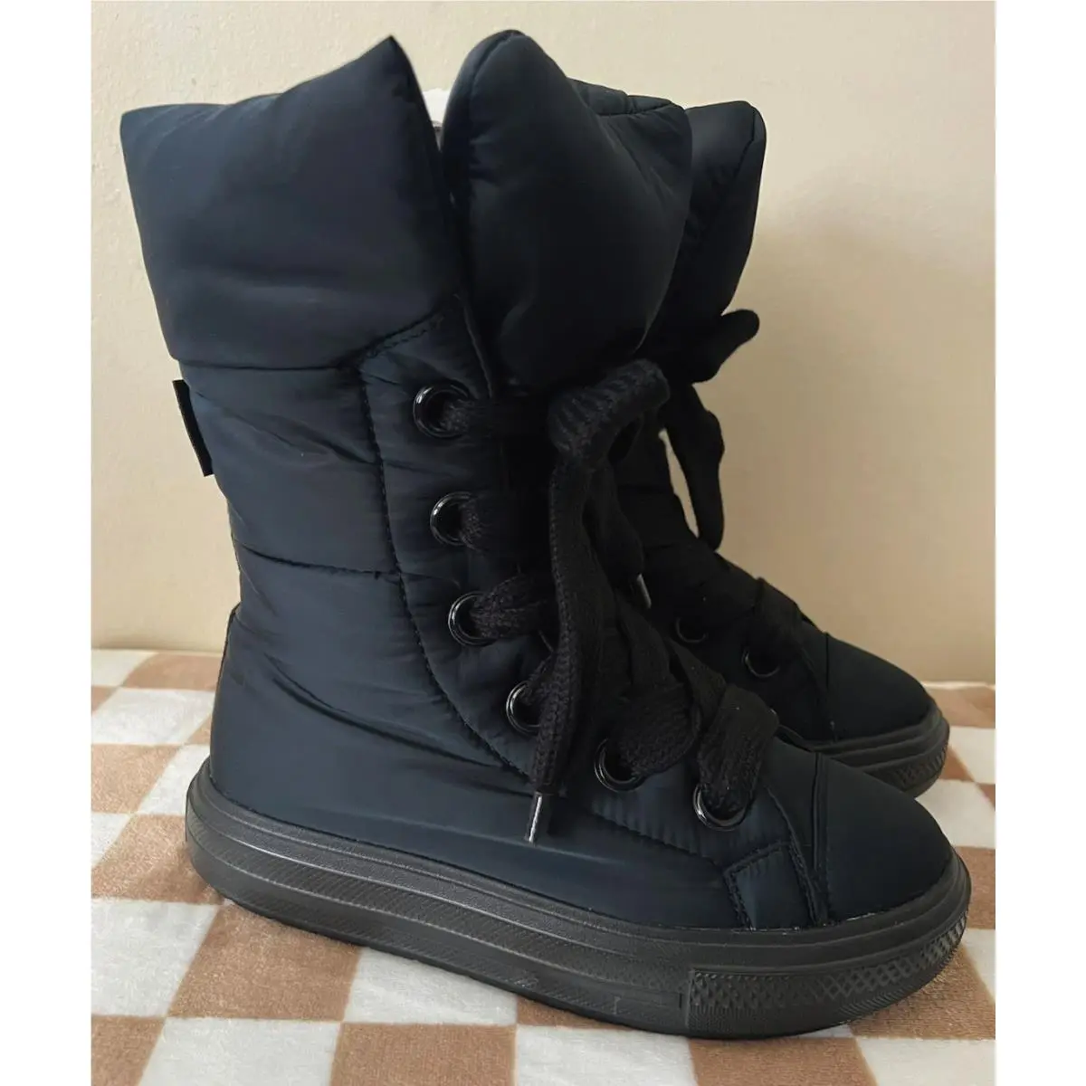 Converse Ctas Elements Boots X Hi Black/black A13889C Women`s Size 6