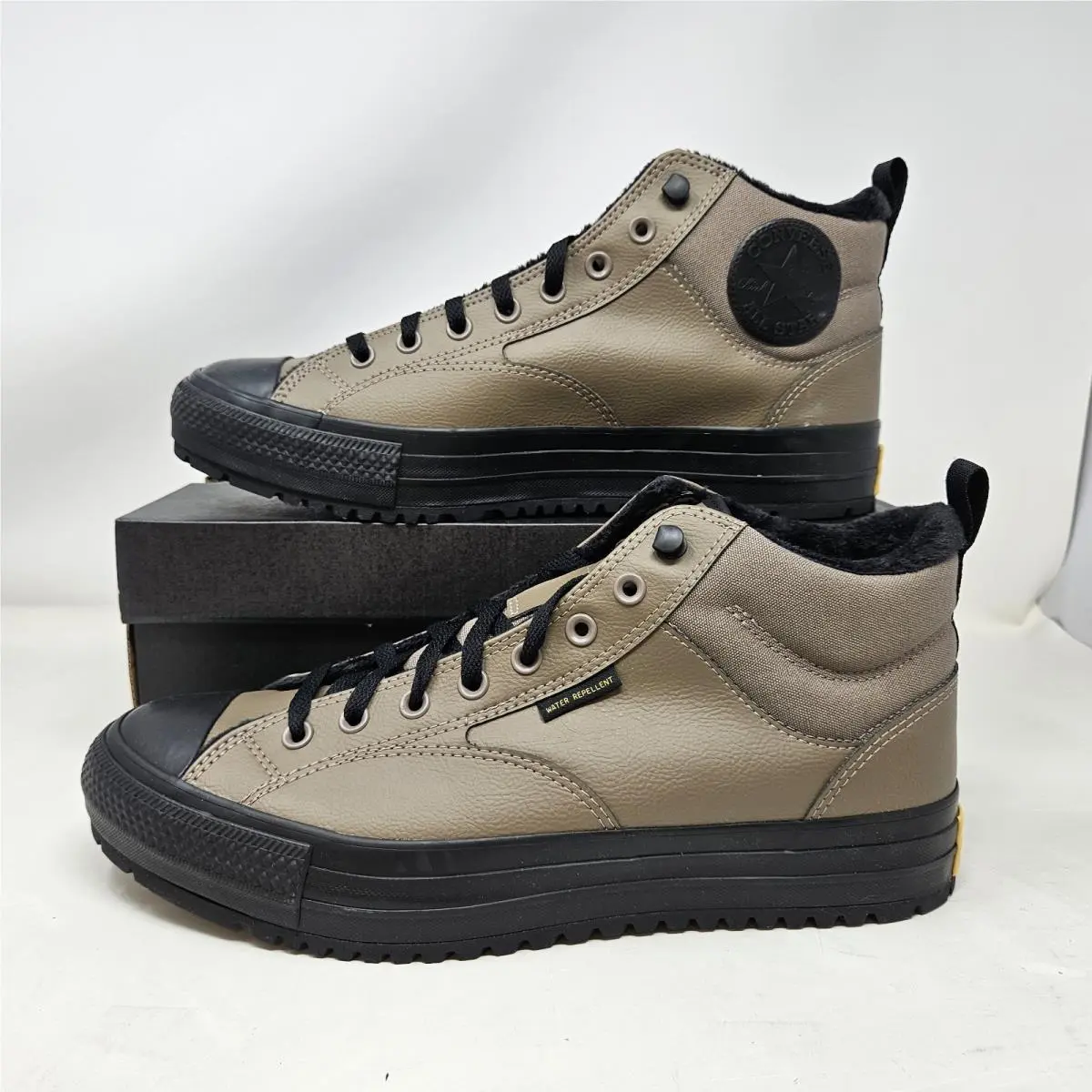 Converse Ctas Malden Street Boot Mid Taupe Black Shoes / A14619C / Men`s Size 13