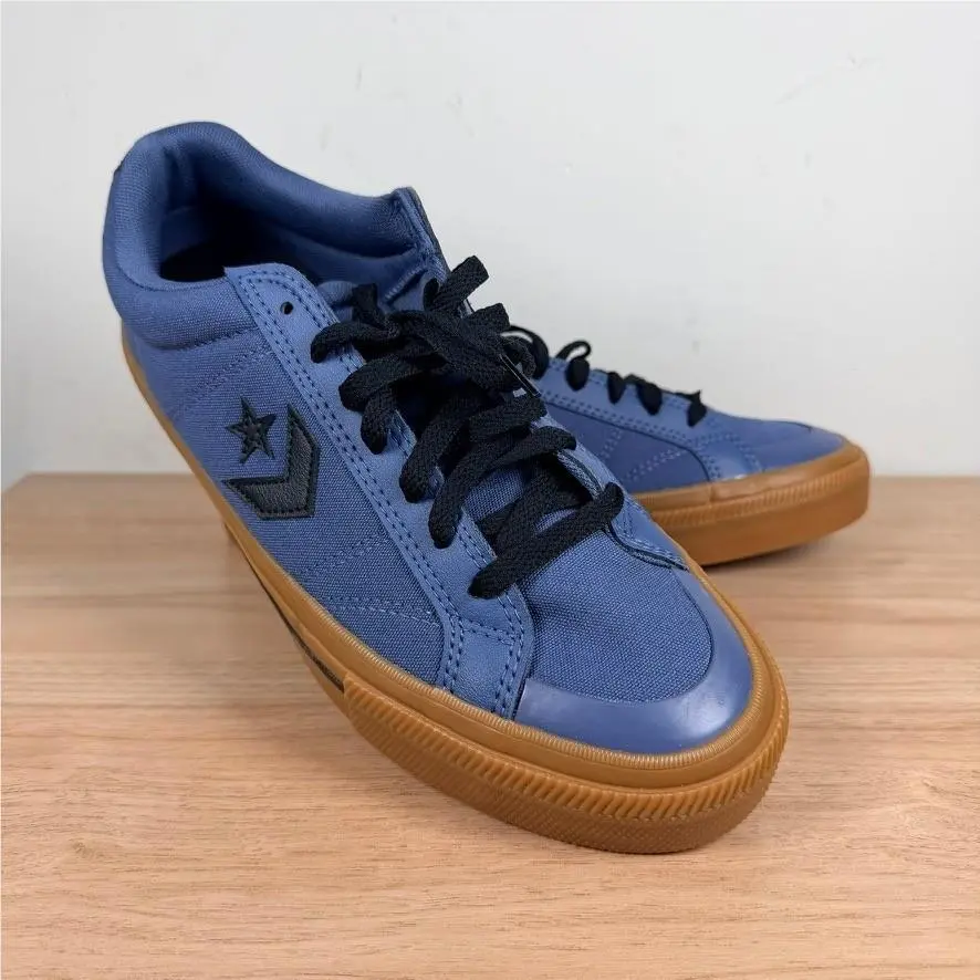 Converse Sport Casual Ox Sneaker Mens 9 Blue Star Player 76 Canvas Gum Sole