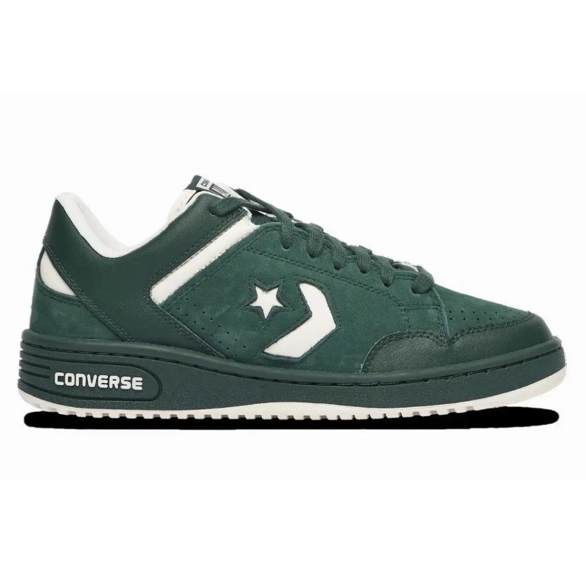 Converse Mens` Weapon Low Basketball Shoes - Green/white Sz 12