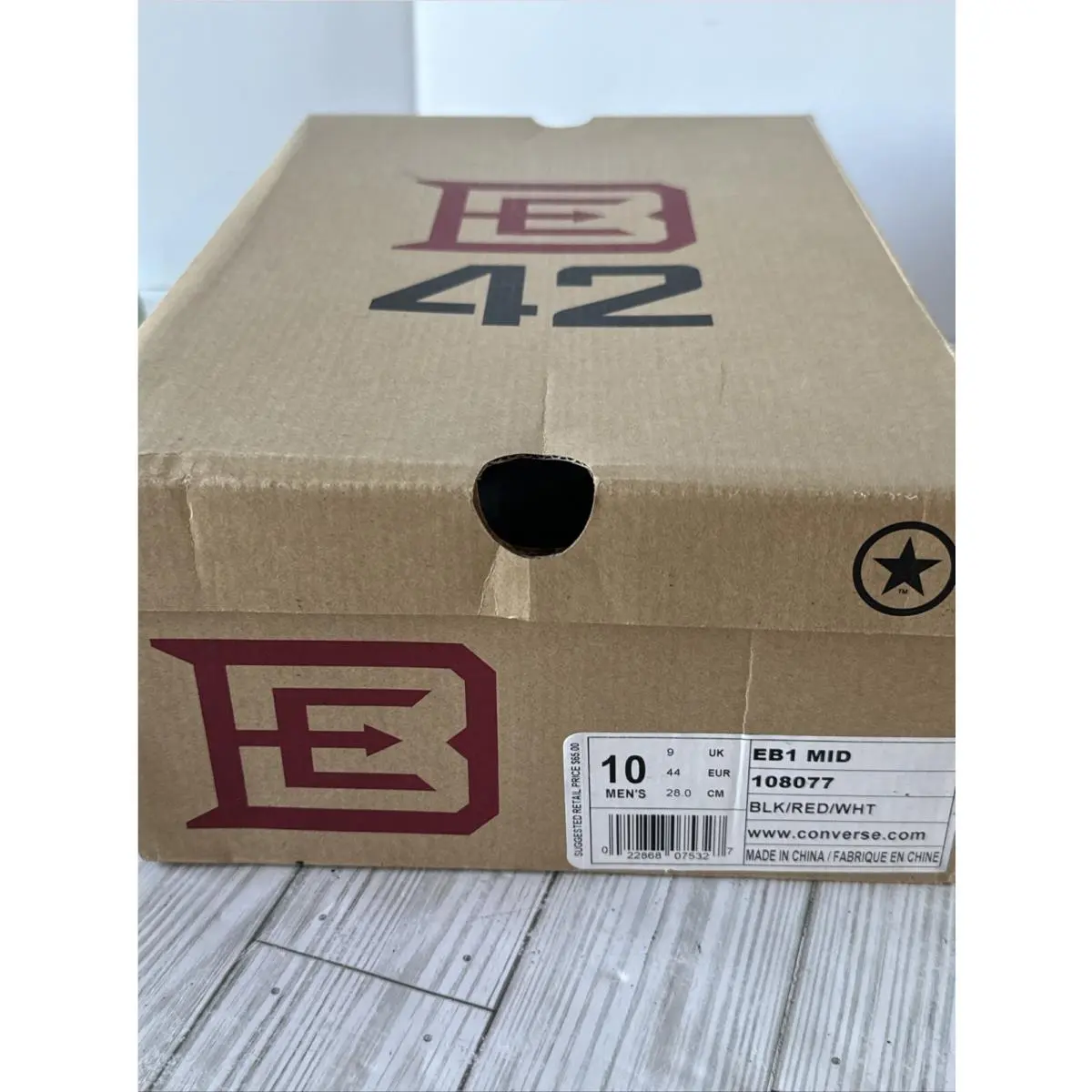 Converse shoes - Converse EB1 - 108077 - Black & Red (UPC: 0022868075327) 11