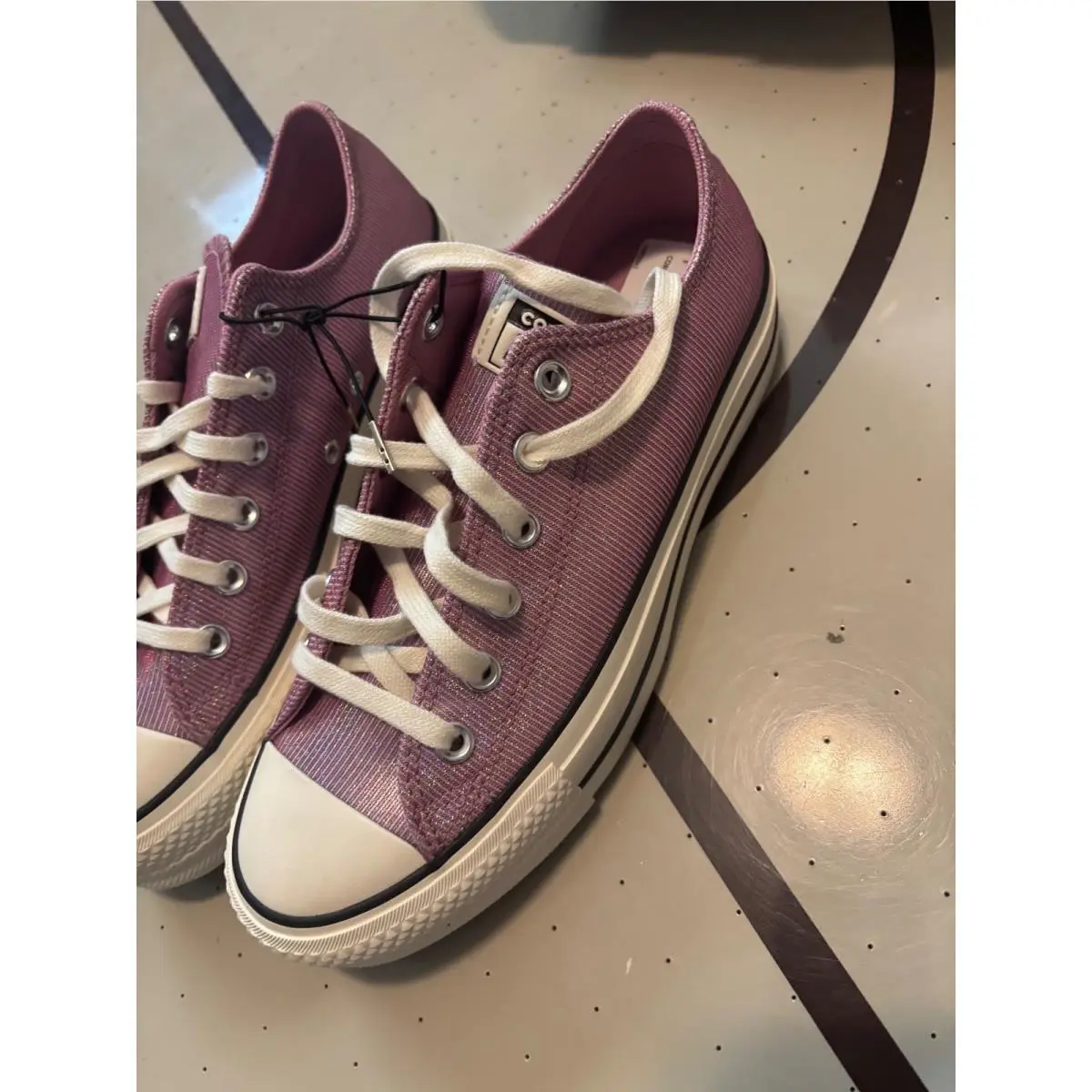 Converse shoes - Converse Chuck Taylor All Star Lift Shine Ox - Pink 0