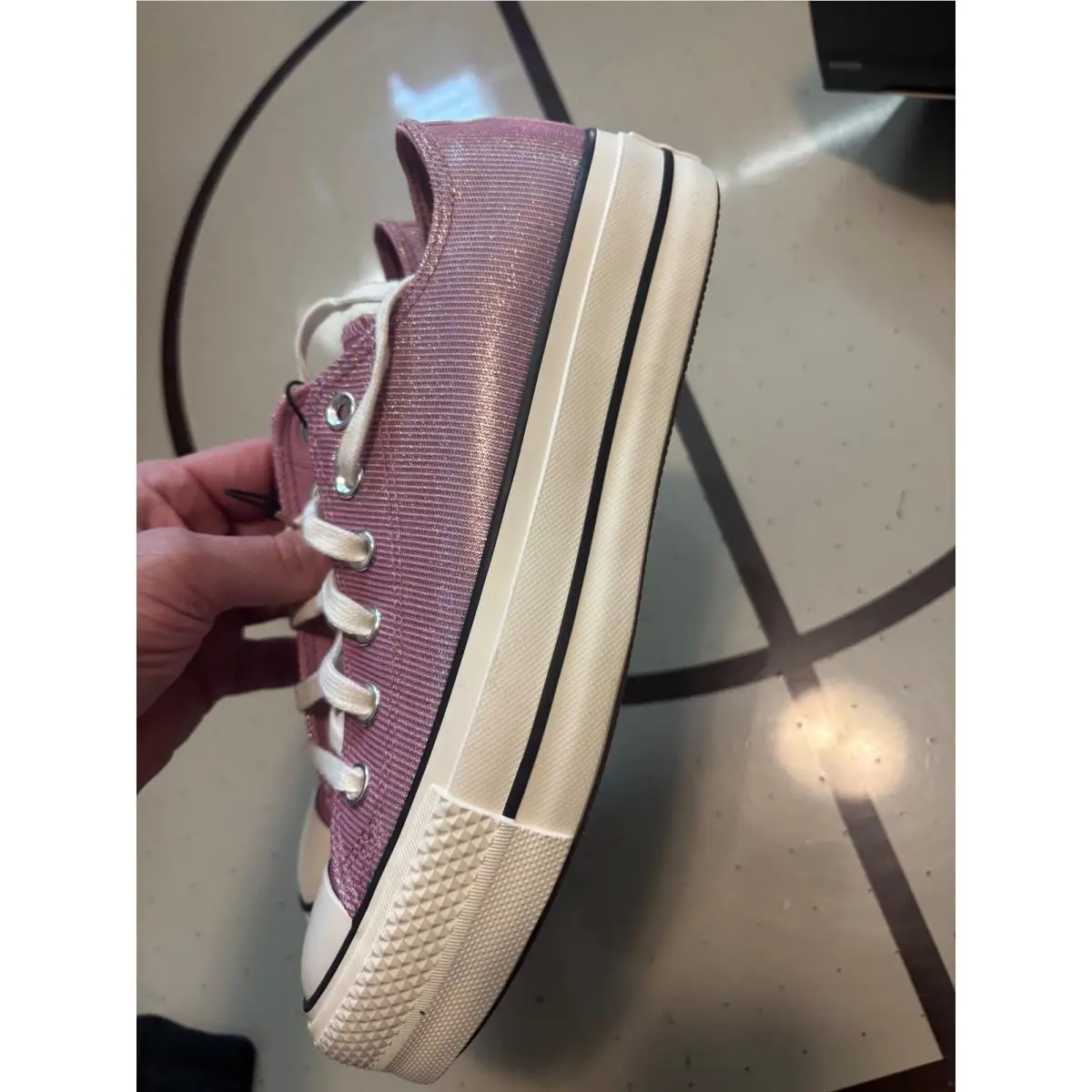 Converse shoes - Converse Chuck Taylor All Star Lift Shine Ox - Pink 1