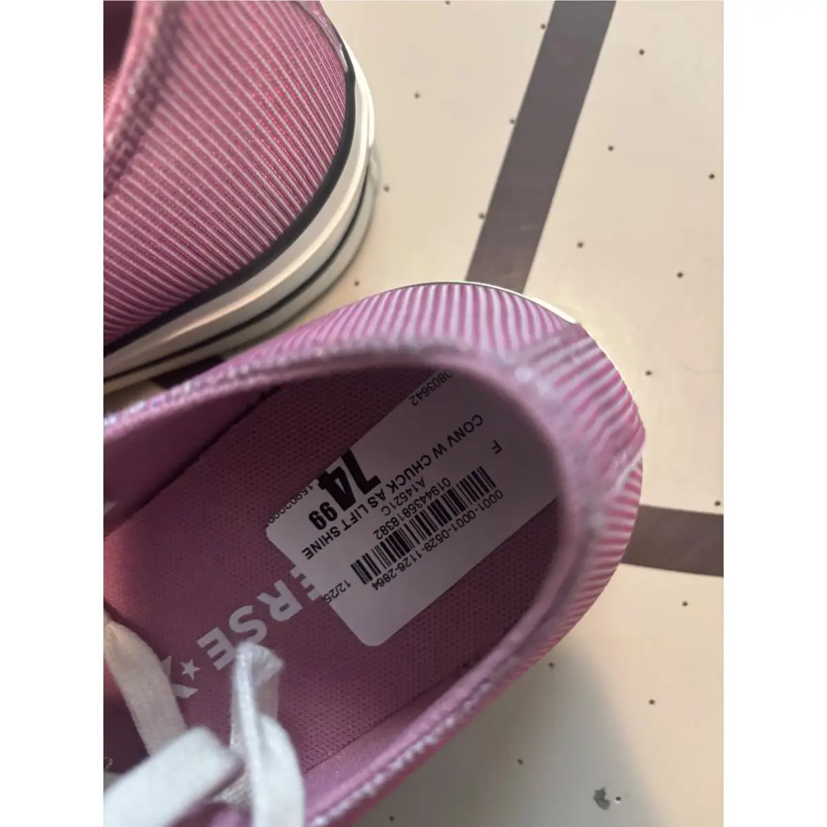 Converse shoes - Converse Chuck Taylor All Star Lift Shine Ox - Pink 3