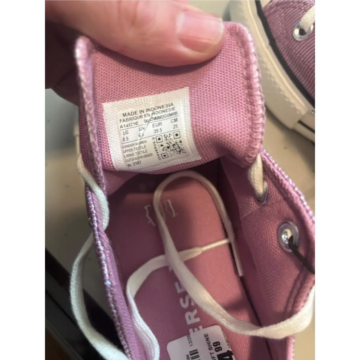 Converse shoes - Converse Chuck Taylor All Star Lift Shine Ox - Pink 6