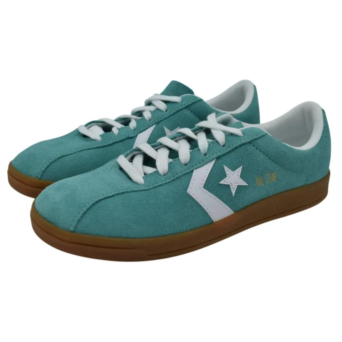 Converse Womens 7 All Star Classic Trainer Suede Teal Sea Green Sneakers Shoes