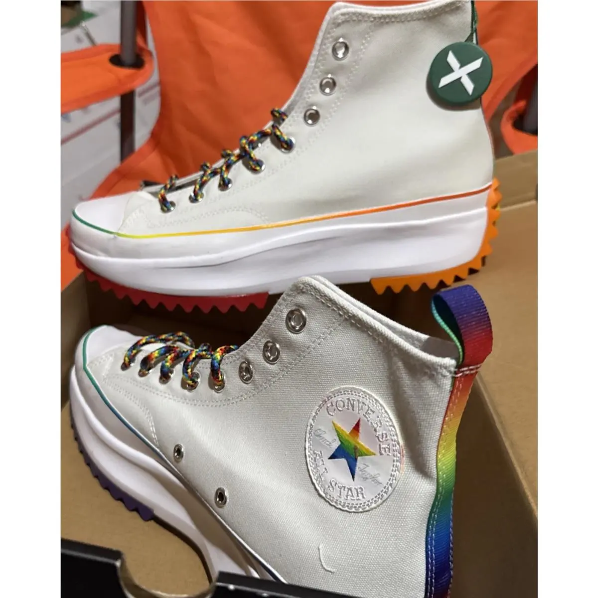 Converse shoes - Converse Run Star - Run Star - 170824C - White, Manufacturer: White/Multi/Optical White 9