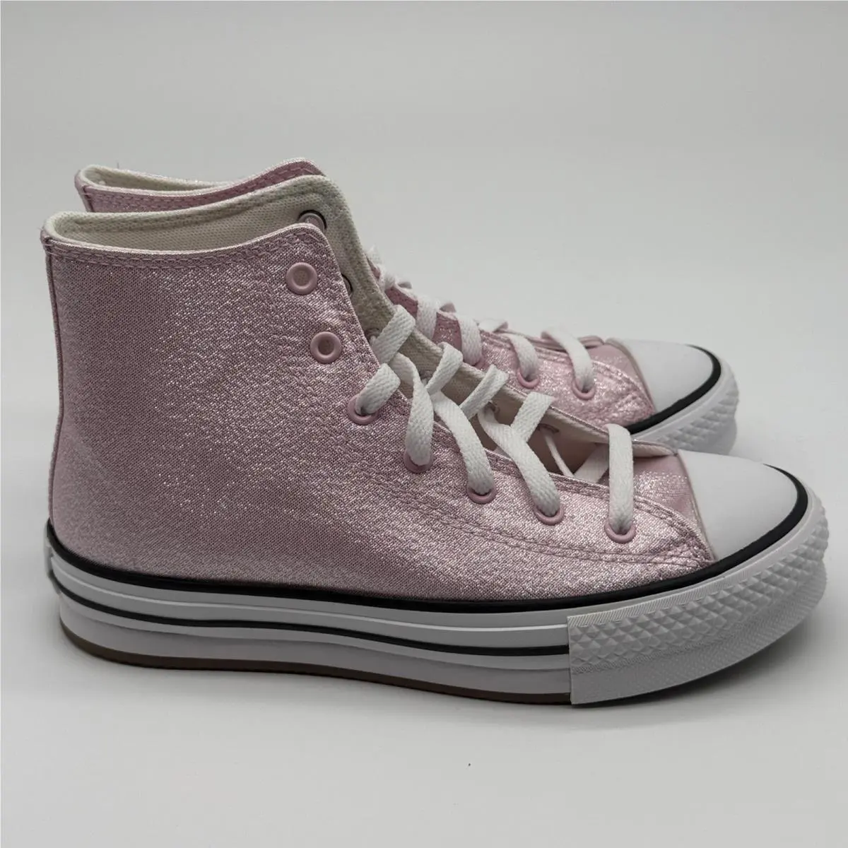 Converse Ctas Eva Lift Hi Shoes Kids Size 5 Pink White High Top A17127F