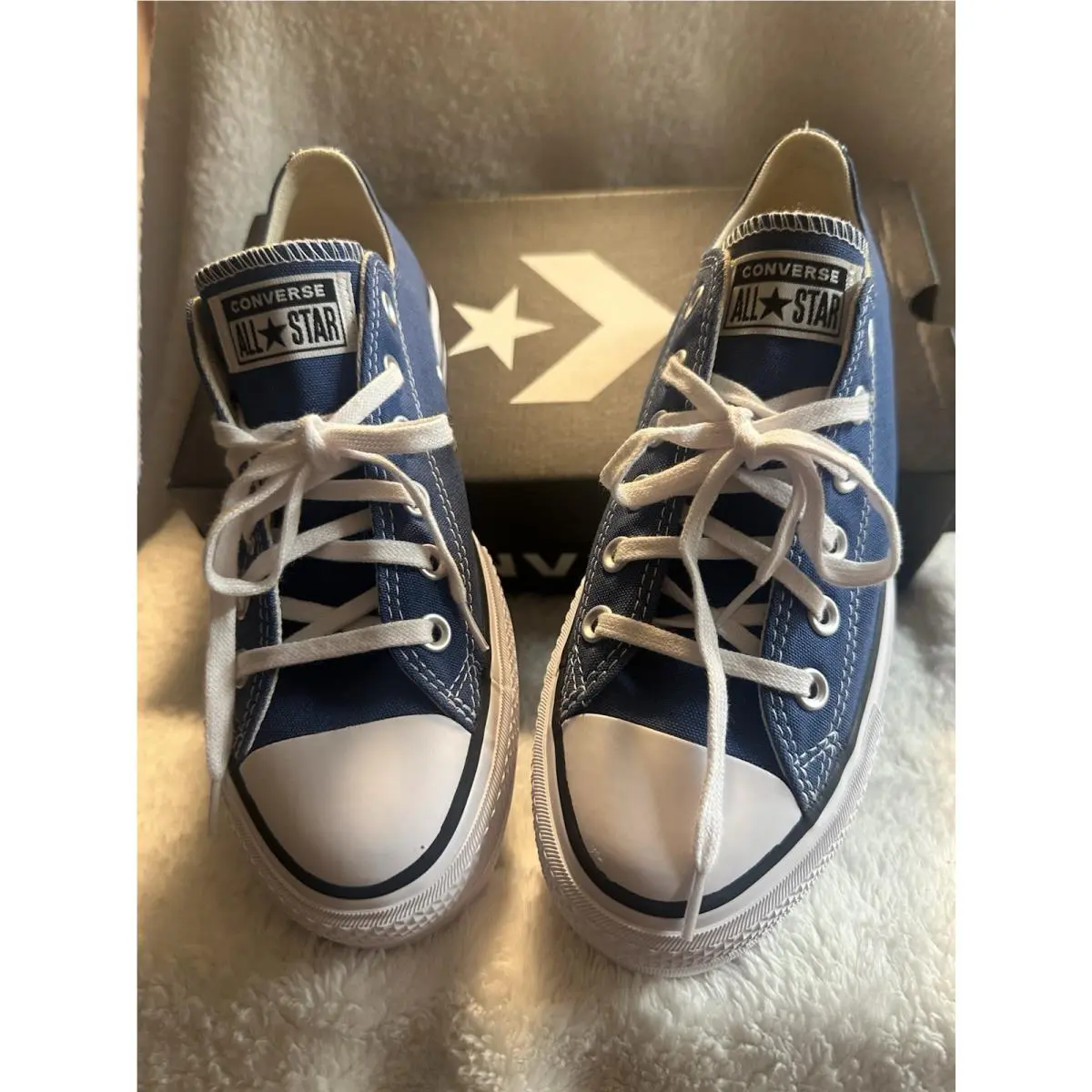 Converse All Star Women`s Low Top Canvas Blue Sneakers A08289F