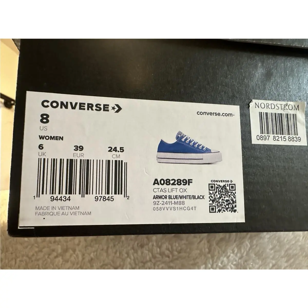 Converse shoes - Converse Chuck Taylor All Star Lift Low - A08289F - Blue 10