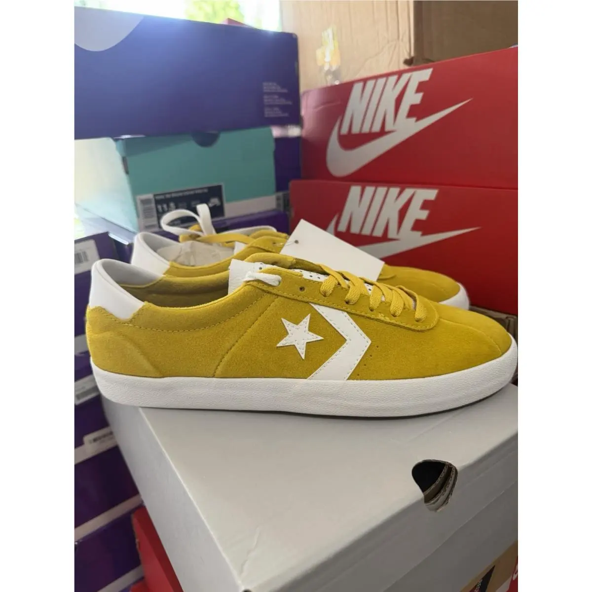 Mens 11.5 Converse Shoes Breakpoint Pro Low Top Yellow Gold 161528C
