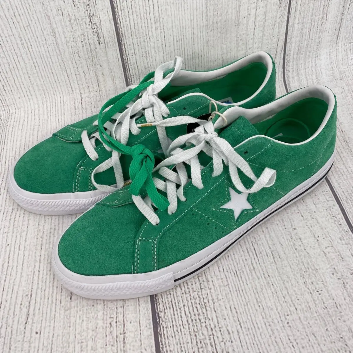 Converse One Star 95 Sneakers Unisex 10.5 Mens 12 Womens Green Suede Skater