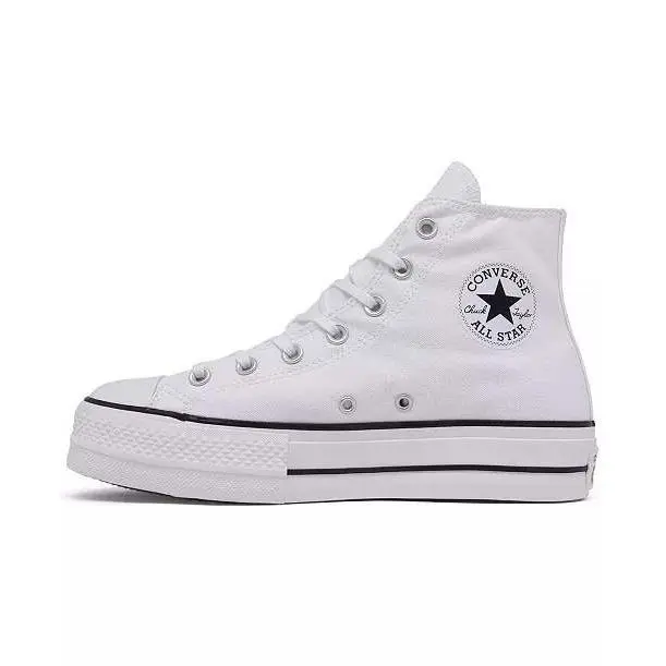 Women`s Converse Chuck Taylor White All Star Lift Platform Size 10.5