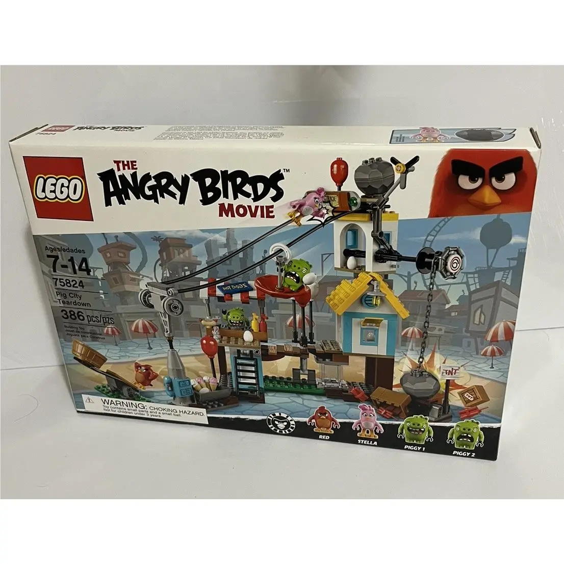 Lego 75824 The Angry Birds Movie Pig City Teardown Box