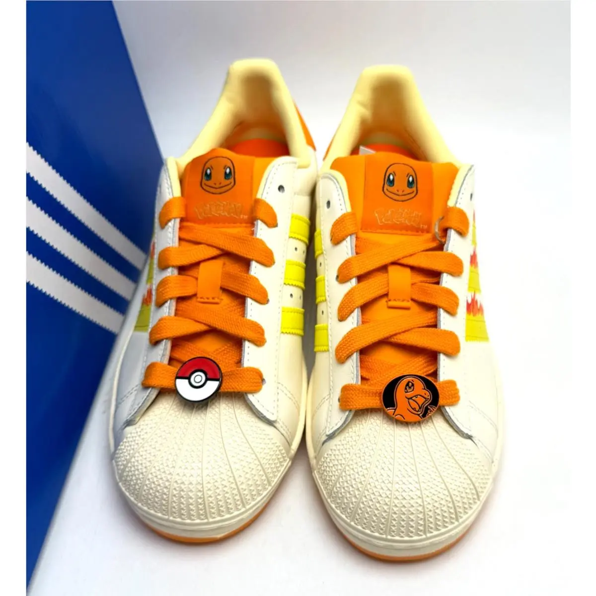 Adidas shoes - adidas Superstar II J - Superstar - White / Yellow / Orange 0