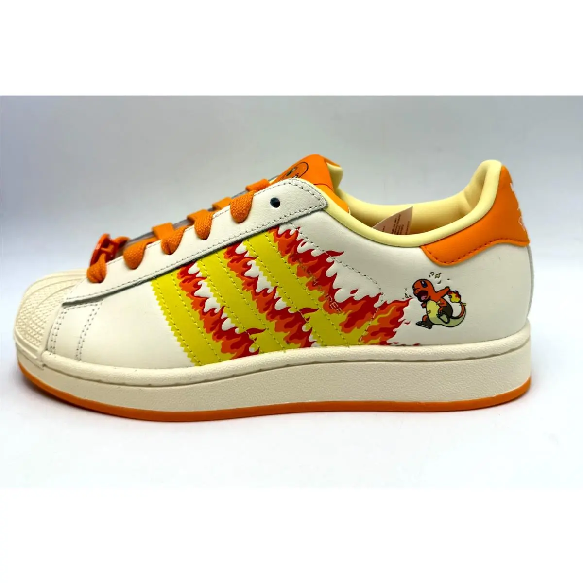 Adidas shoes - adidas Superstar II J - Superstar - White / Yellow / Orange 1