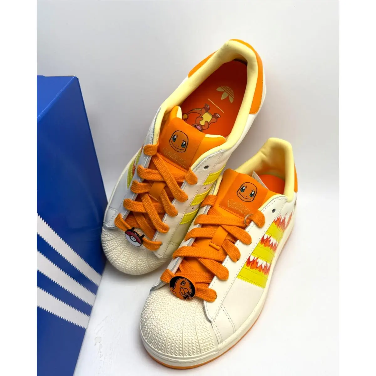 Adidas shoes - adidas Superstar II J - Superstar - White / Yellow / Orange 4