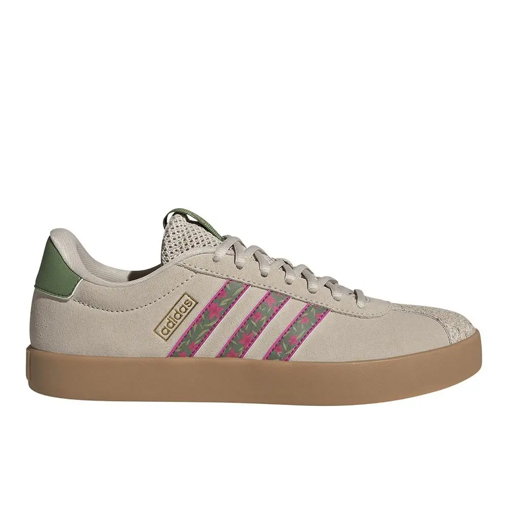Adidas Vl Court 3.0 Womens Beige Sneakers Casual Shoes KI3355