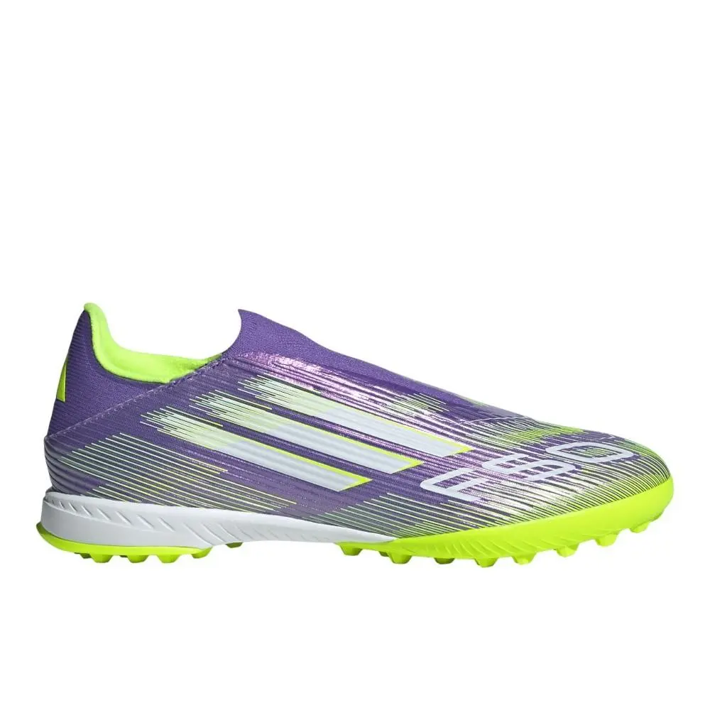 Adidas F50 League Laceless Turf Soccer Mens Purple Sneakers Athletic Shoes JH772
