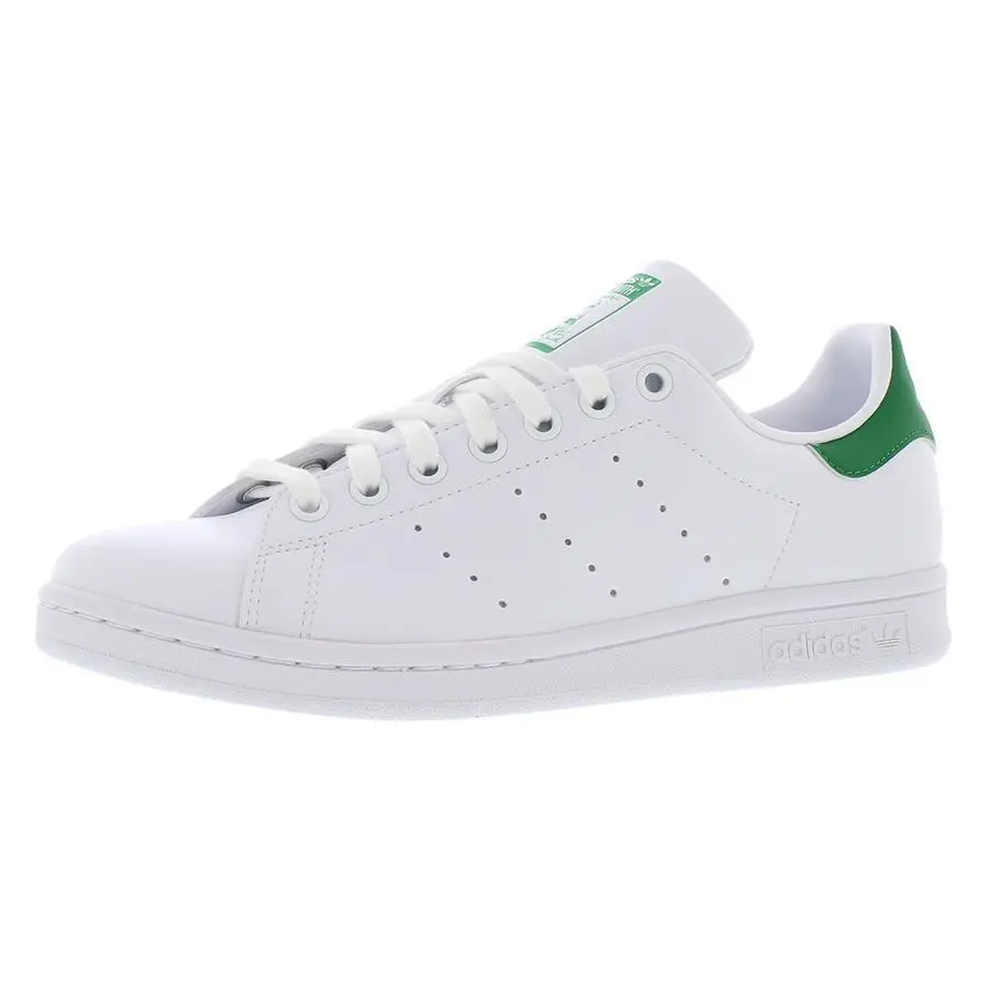 Adidas shoes - Cloud White/Green/Cloud White, Main: White 3