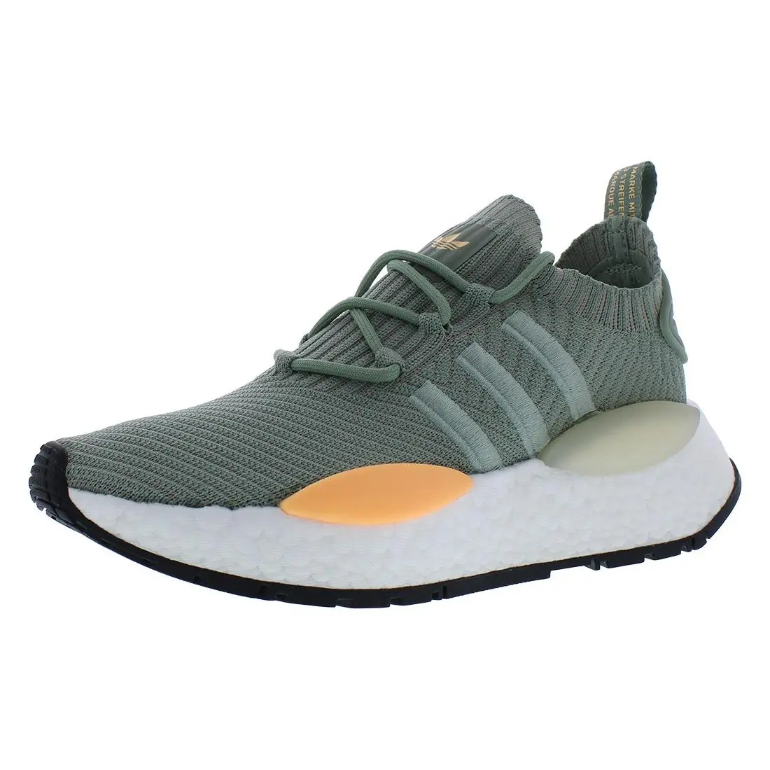 Adidas shoes - Silver Green/Silver Pebble/Acid Orange, Main: Green 5