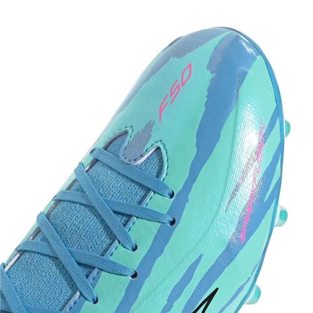 Adidas shoes - adidas F50 Sparkfusion League Mid Cut Firm Ground  Artificial Gra - SB1158-LA4046 - Blue 5