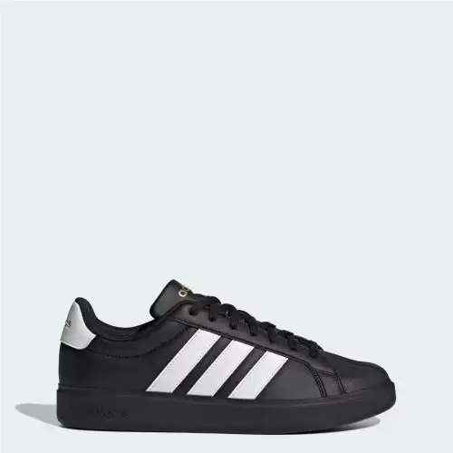 Adidas shoes - Core Black / Cloud White / Matte Gold 9