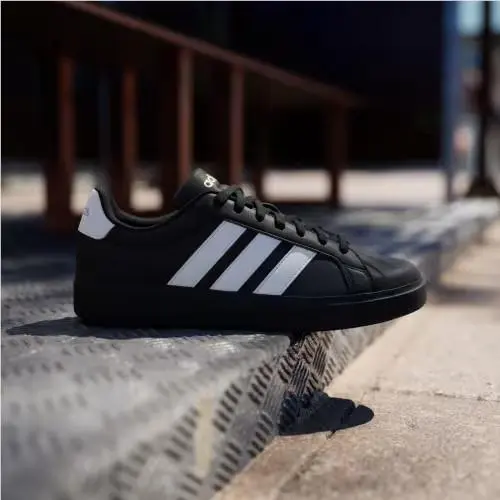 Adidas shoes - Core Black / Cloud White / Matte Gold 1