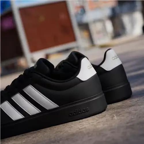 Adidas shoes - Core Black / Cloud White / Matte Gold 7
