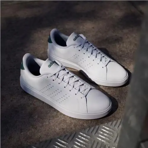 Adidas shoes - Cloud White / Core Black / Collegiate Green 3