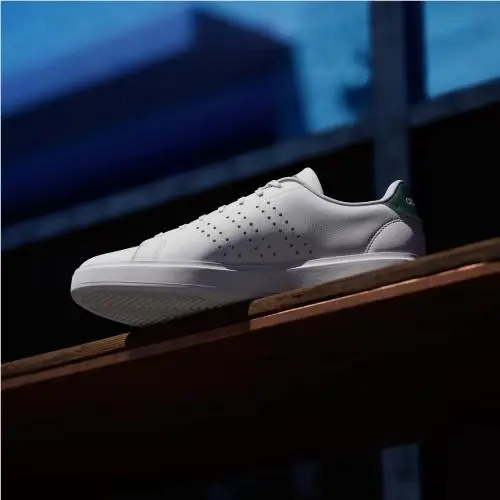 Adidas shoes - Cloud White / Core Black / Collegiate Green 5