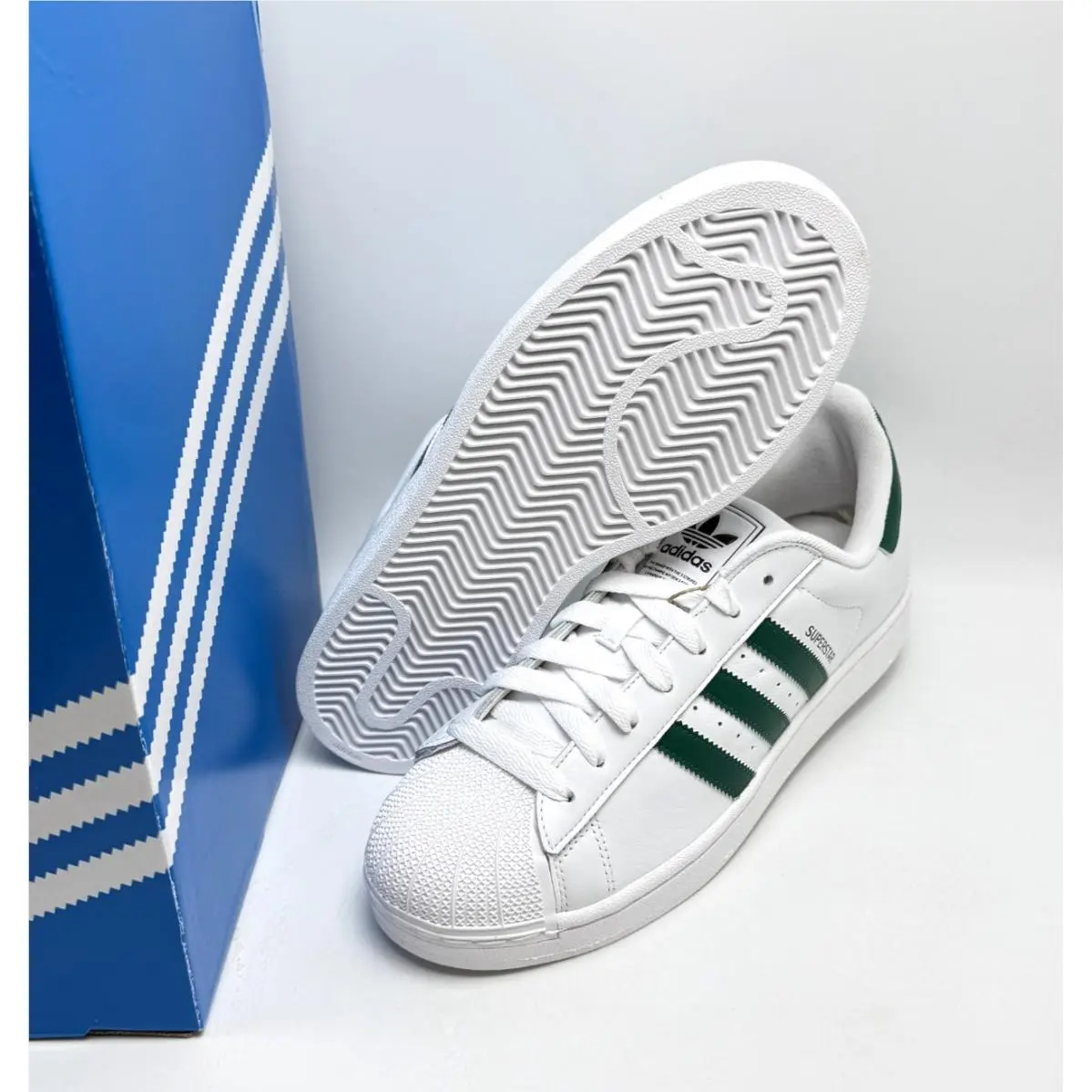 Adidas shoes - adidas Superstar II - Superstar - JQ4730 - Footwear White/Collegiate Green/Core Black 12