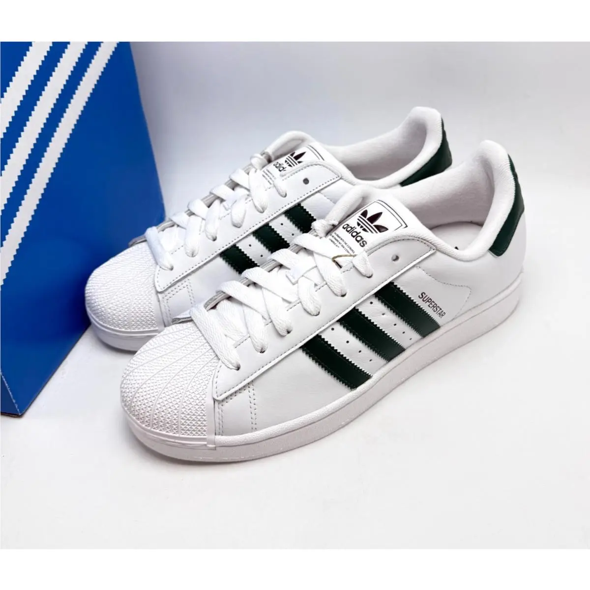 Adidas shoes - adidas Superstar II - Superstar - JQ4730 - Footwear White/Collegiate Green/Core Black 6
