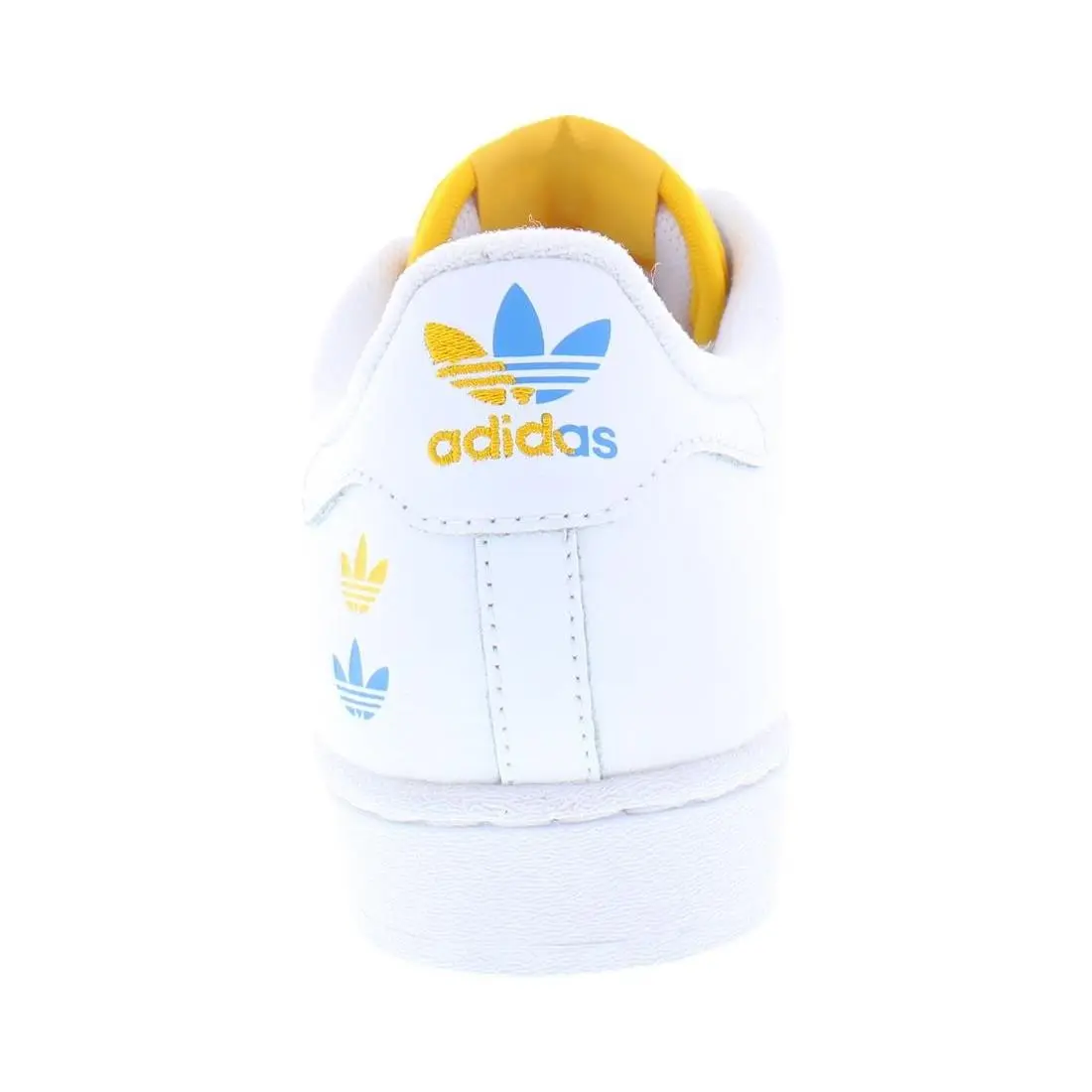 Adidas shoes - Cloud White/Gold/Blue, Main: White 2