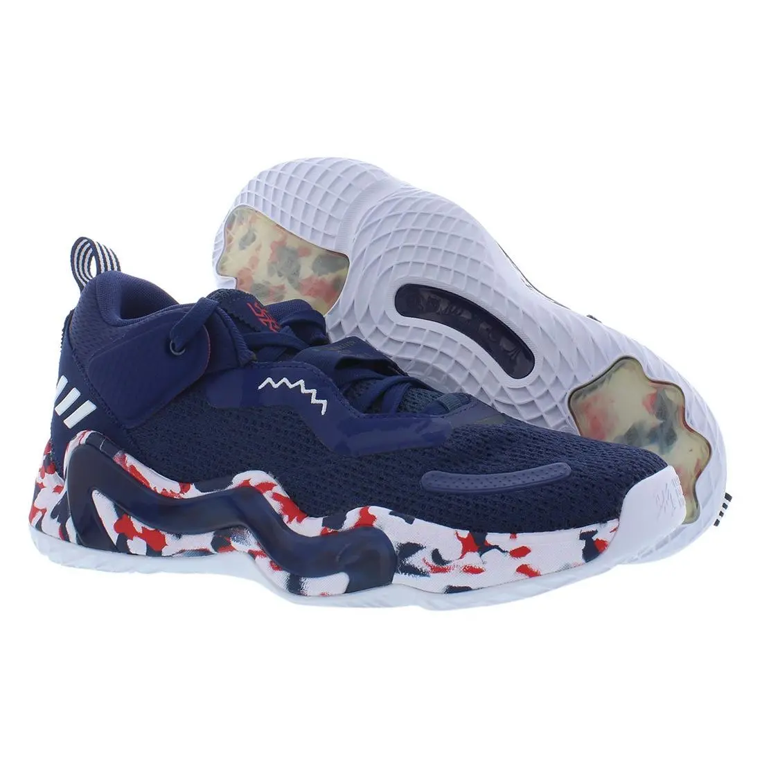 Adidas shoes - Navy Blue/Footwear White/Vivid Red, Main: Blue 4