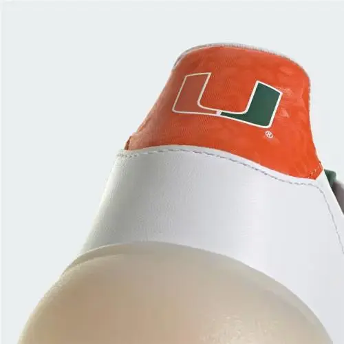 Adidas shoes - Cloud White / Dark Green / Collegiate Orange 8