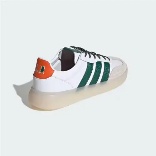 Adidas shoes - Cloud White / Dark Green / Collegiate Orange 5