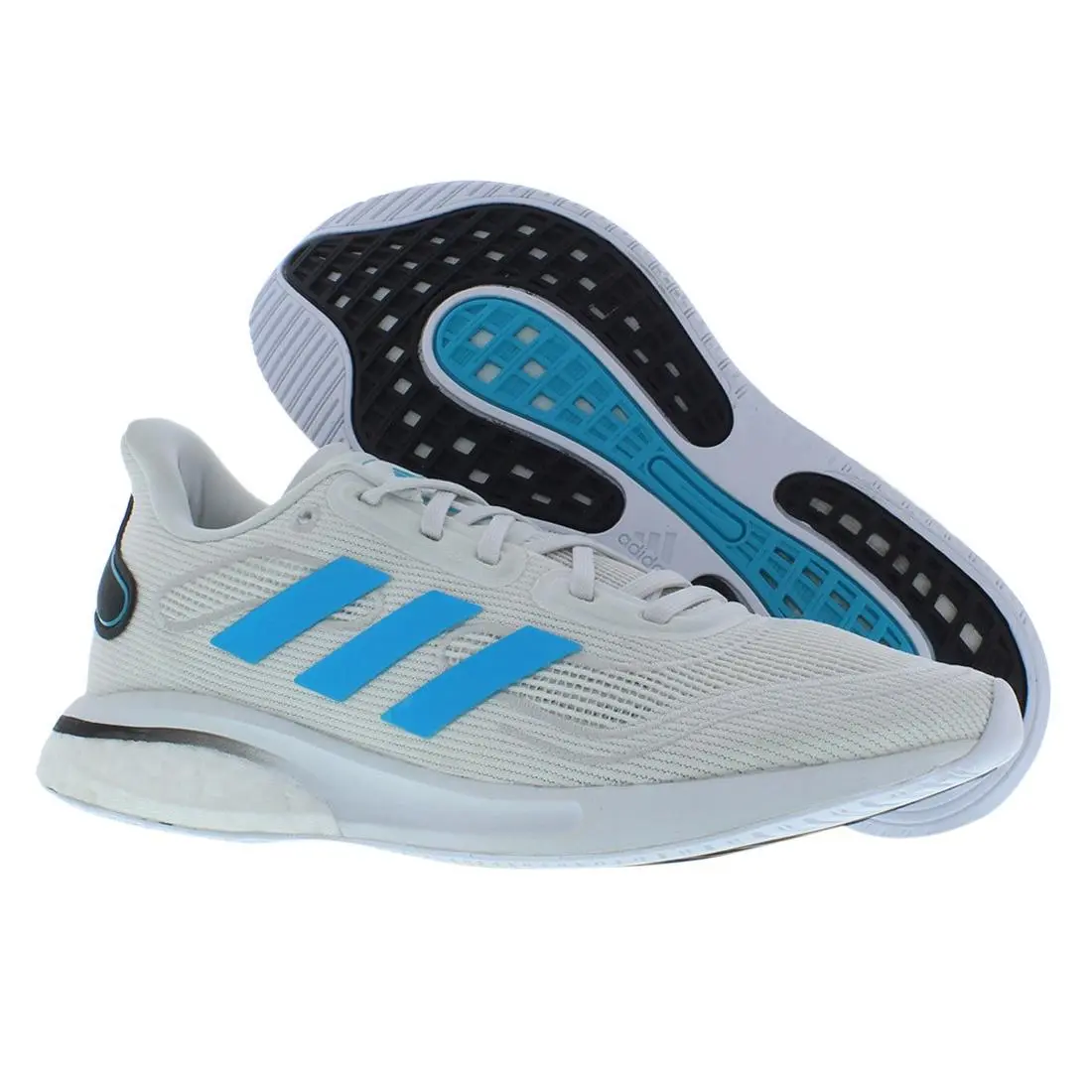 Adidas shoes - Crystal White/Signal Cyan/Black, Main: White 4