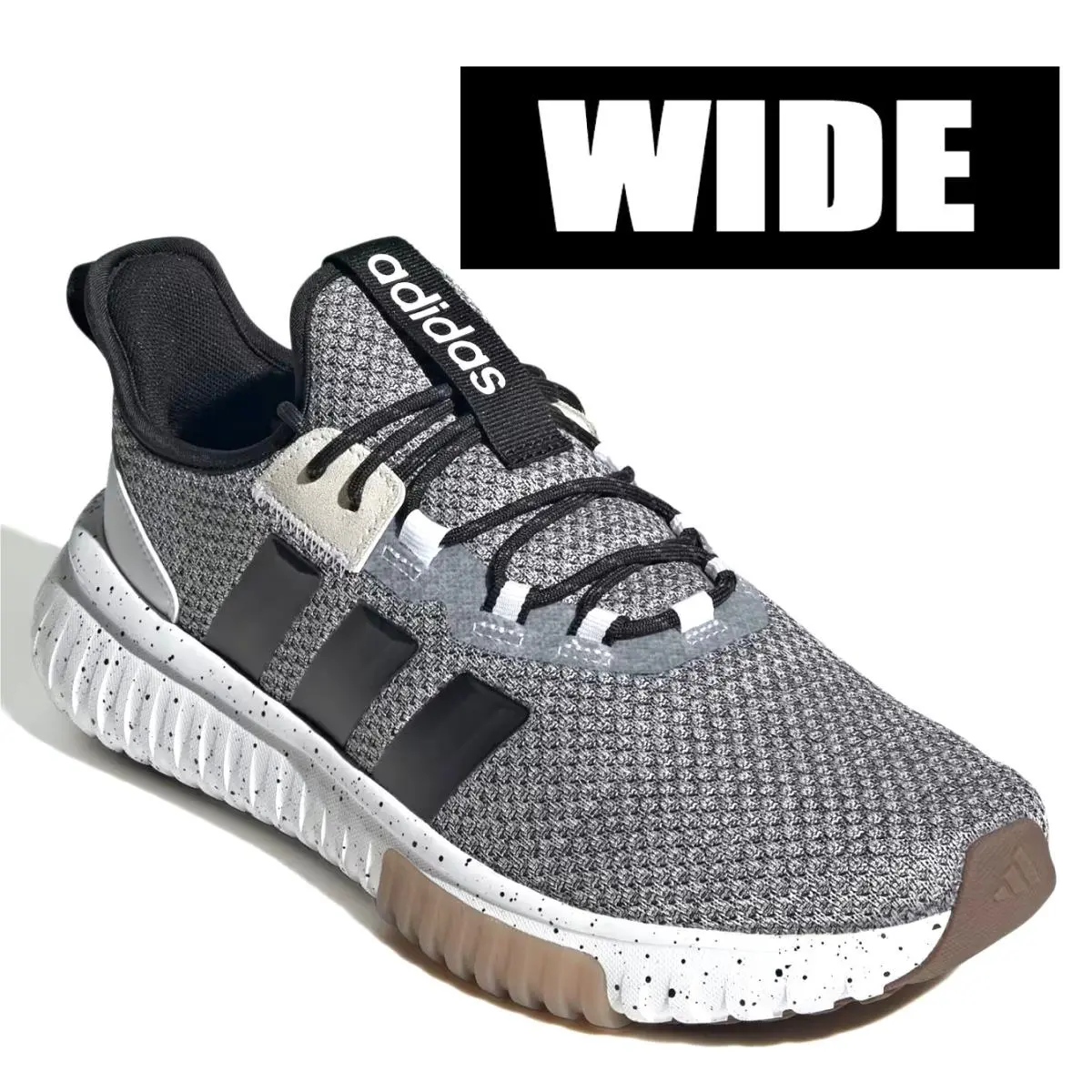 Adidas Kaptir 4.0 Wide W Grey White Gum Cloudfoam Running Training Gym Shoes