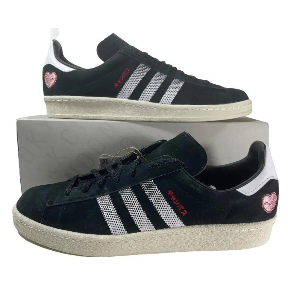 Adidas Originals x Tokyo Manga Campus 80s Sneakers Black Suede GY4586 Men`s 8.5