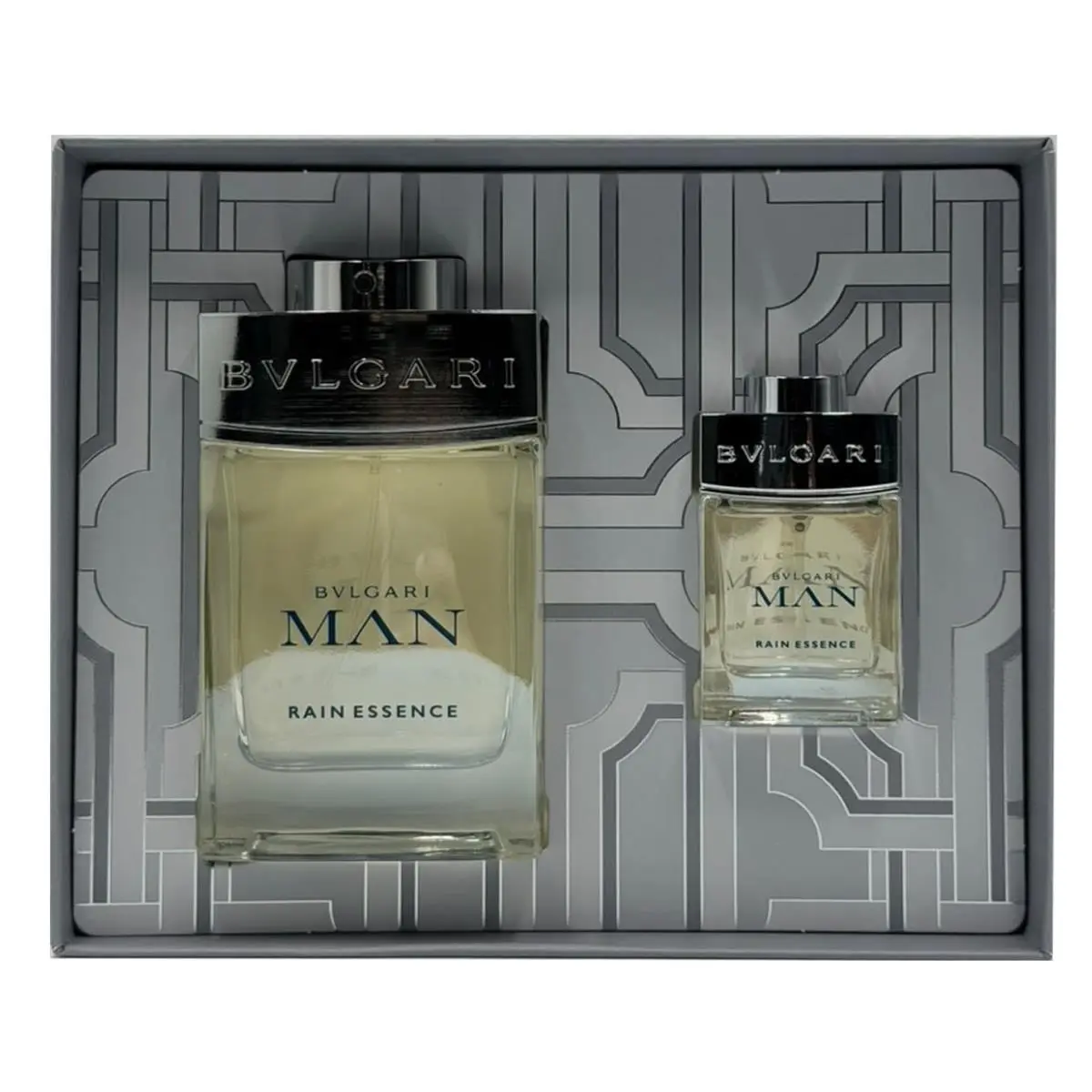 Bvlgari Man Rain Essence 2Pc Set For Men -3.4 oz Edp Spray+0.5 oz Edp Spray