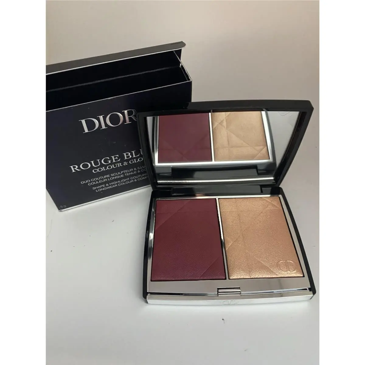 Dior Rouge Blush Colour Glow Shape Highlight Duo -757 Wildior ￼