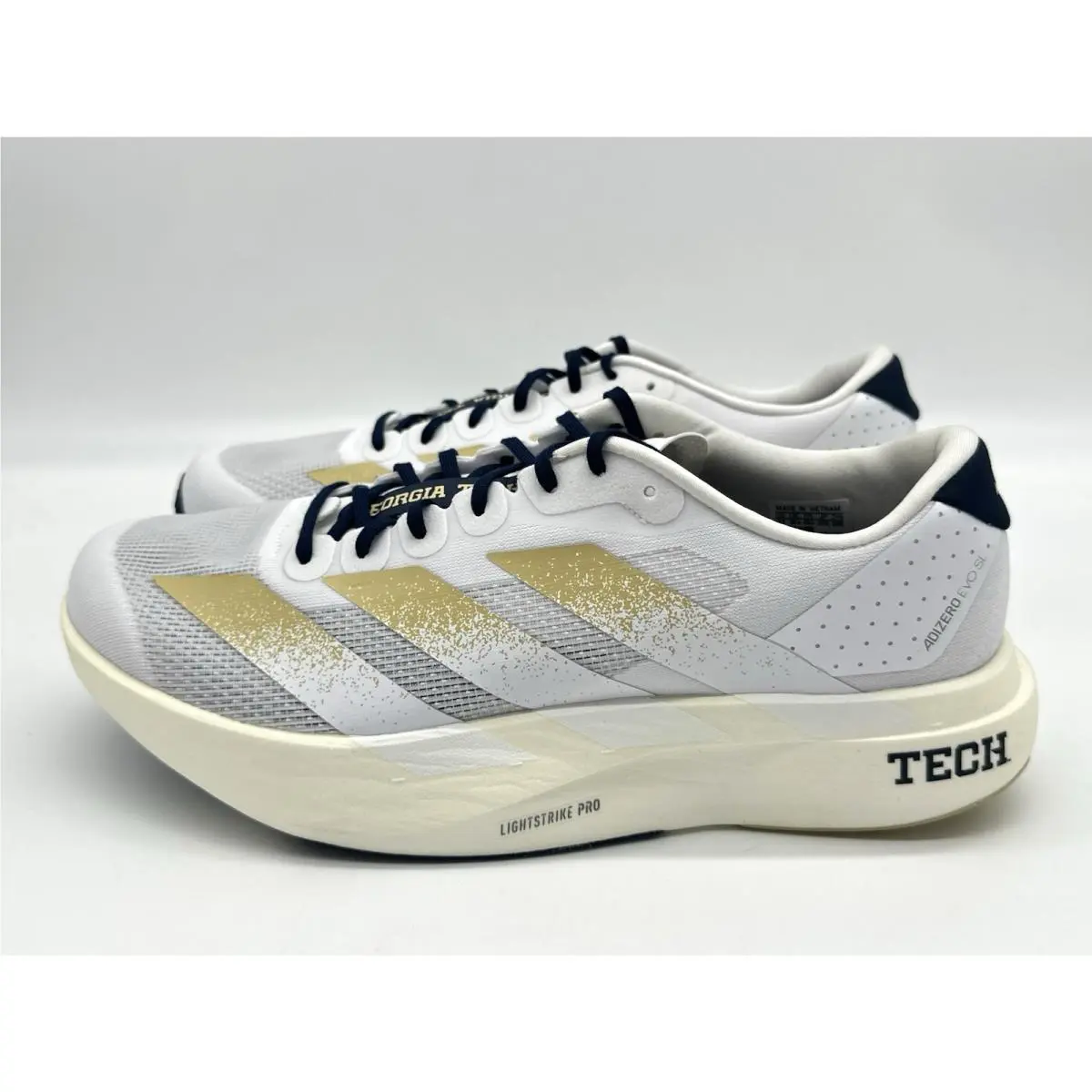 Adidas shoes - adidas Adizero Evo SL - Adizero Evo - JQ4577 - White Gold Navy Blue (UPC: 198320548903) 0