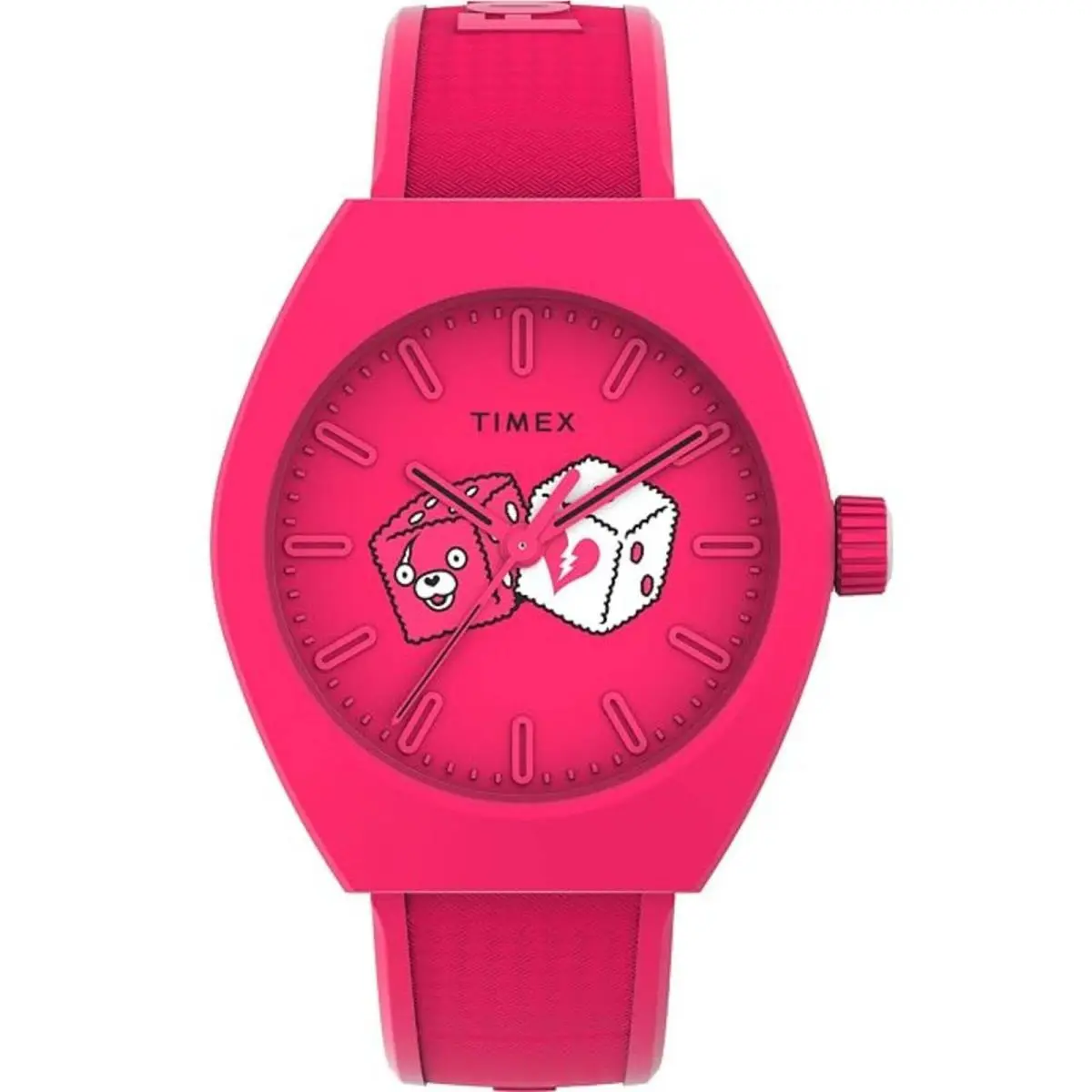 Timex TW2W96800JR Urban Pop x Fortnite 40mm Pink Bio-ceramic Watch