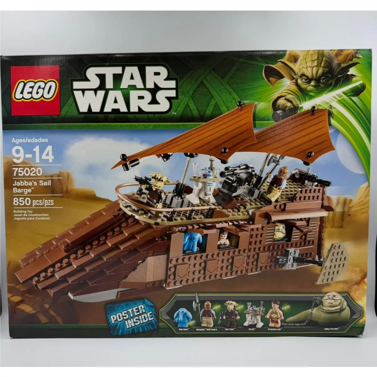 Lego Star Wars 75020 Jabba`s Sail Barge Complete Set Box 850 Pcs